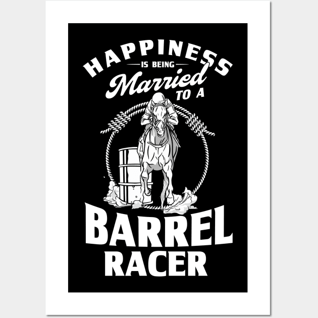 Cowgirls Barrel Rider Barrel Racing Gift Wall Art by Toeffishirts